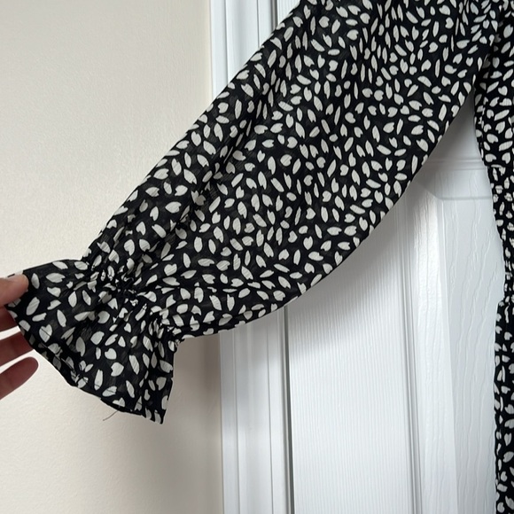 She‎ & Sky Black and Cream Polka Dot Dress - Picture 2 of 8